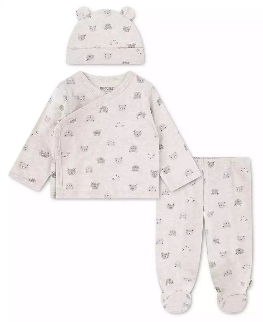 Huggies Baby Boys
Printed Top, Footed Pants and Hat, 3-Piece Set