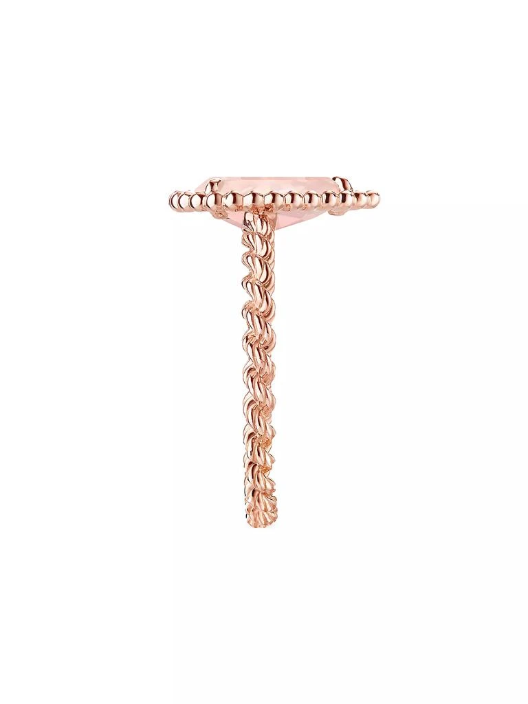 Boucheron Serpent Bohème 18K Rose Gold & Pink Quartz Ring 4