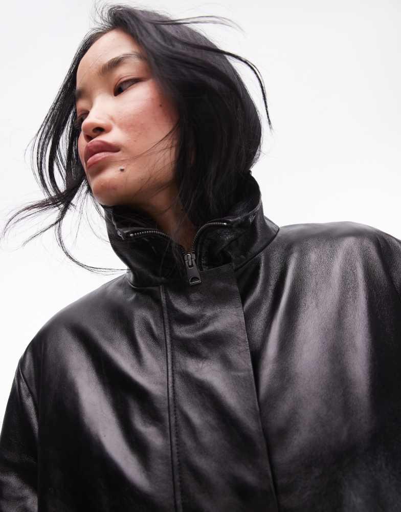Leather Jacket ほぼ新品未使用 Short zipped nappa leather biker jacket PINKO → Shop Online