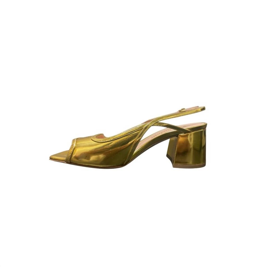 Rupert Sanderson Women's Cavalcade Mirror Heels In Gold 4