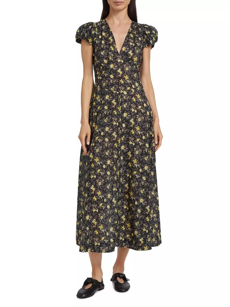 DÔEN Rosalinda Floral Midi-Dress 3