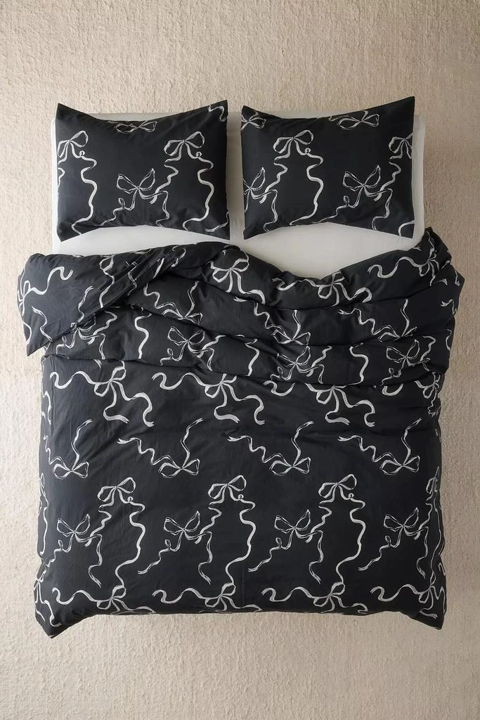 Urban Outfitters Painted Bows Duvet Cover Set 2