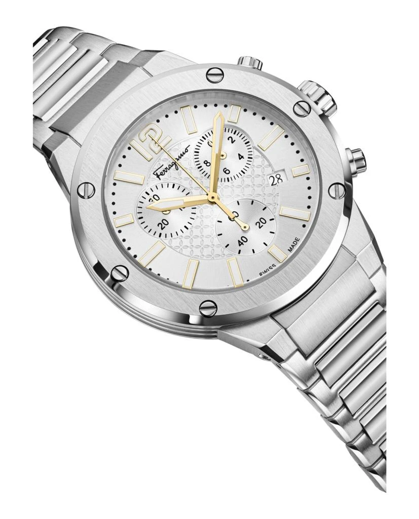 Salvatore Ferragamo F-80 Chrono Bracelet Watch 3