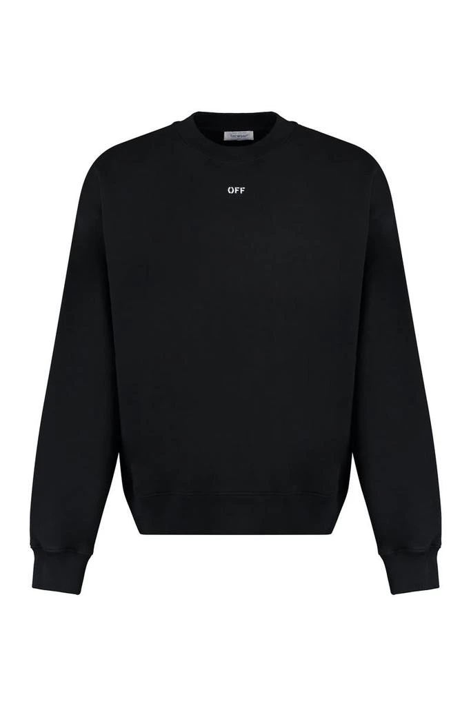 Off-White Off-White Cotton Crew-Neck Sweatshirt 1