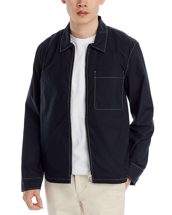 Officine Générale Zip Front Topstitched Jacket