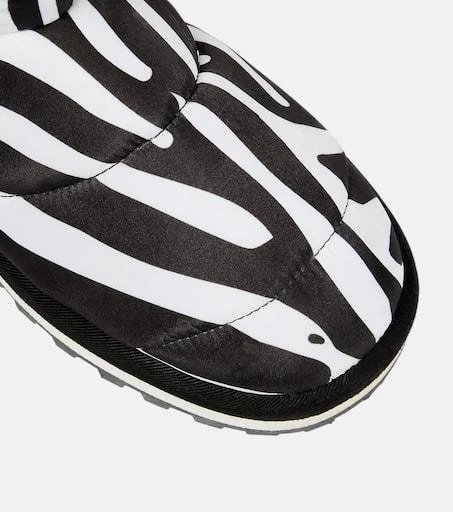 Dolce 
Gabbana Zebra-print padded nylon snow boots 6