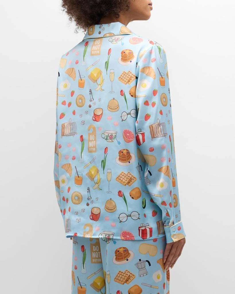 Karen Mabon Breakfast In Bed Printed Pajama Set 5