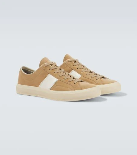 Tom Ford Cambridge leather-trimmed suede sneakers 5
