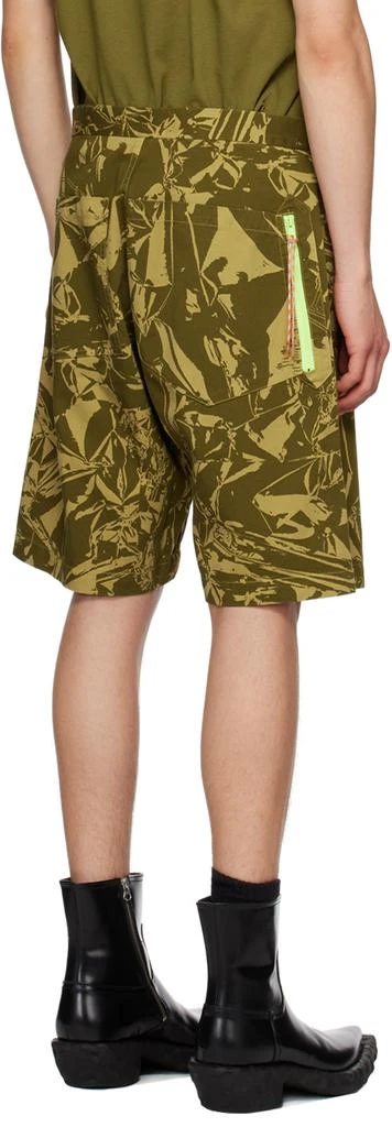 Aries Khaki Crinkle Shorts 3