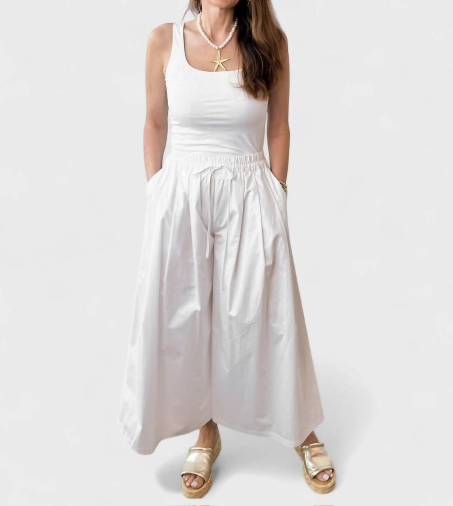 Psophia Psophia - Palazzo Pants With Drawstring Waist