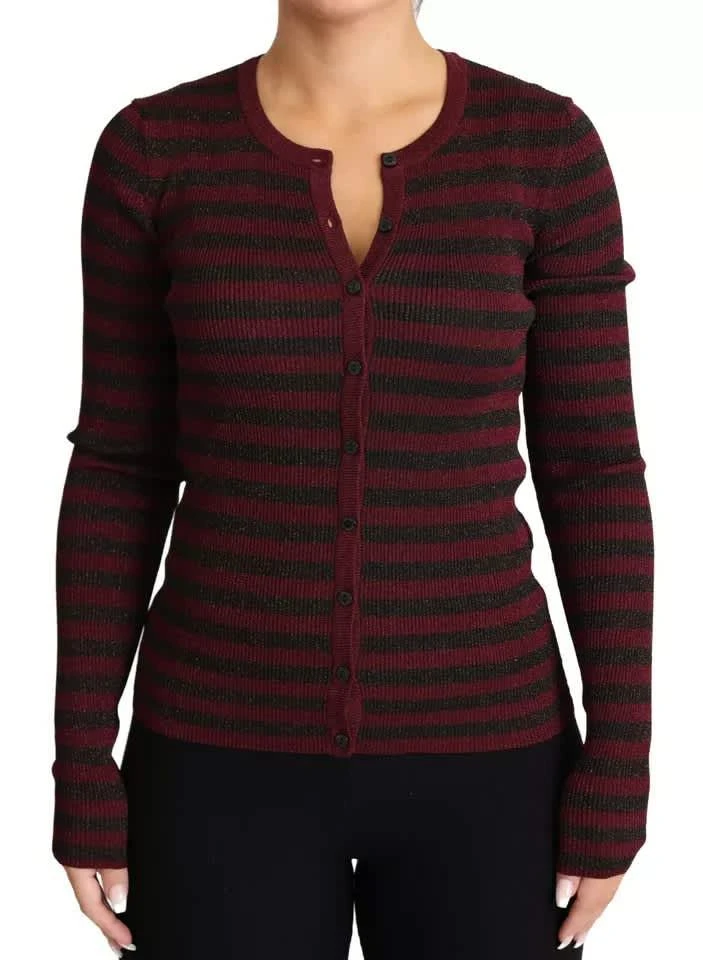 Dolce 
Gabbana Striped Womens Cardigan Sweater