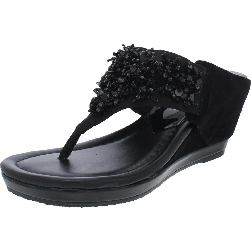 Donald J Pliner Womens Embellished Slip-On Flip-Flops