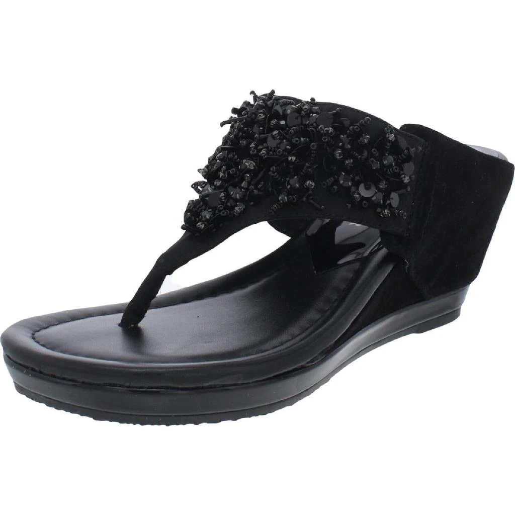 Donald J Pliner Womens Embellished Slip-On Flip-Flops 1