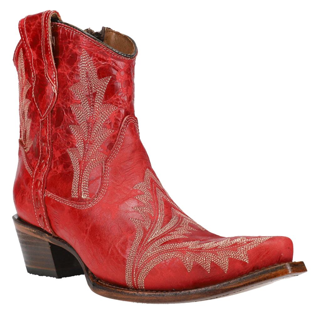 Corral Boots Embroidered Snip Toe Cowboy Booties