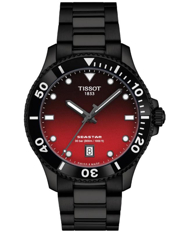 Tissot Tissot Seastar 1000 Quartz Graded Red-Black Dial PVD Stainless Steel Men's Watch T120.410.33.421.00