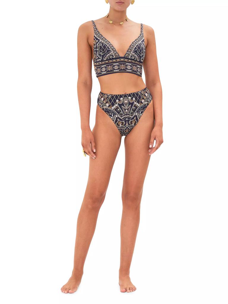 Camilla Printed High-Waisted Bikini Bottom