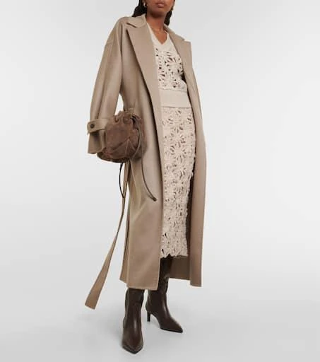 Brunello Cucinelli Embellished leather knee-high boots 2