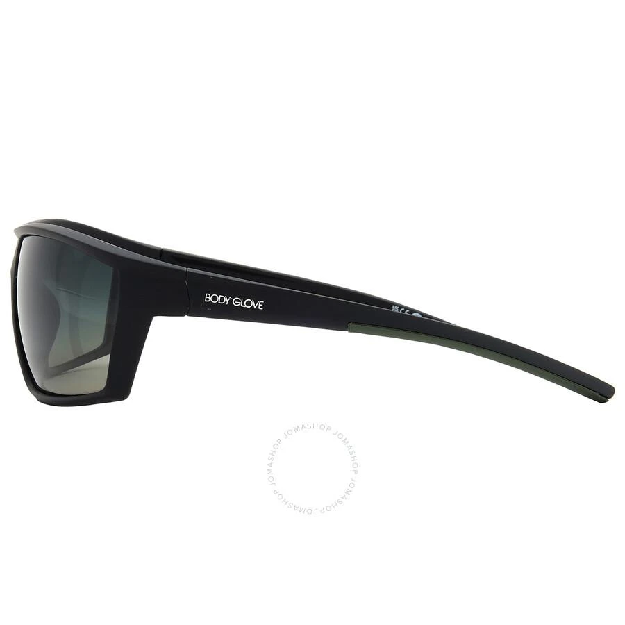 Body Glove BG 25 418 Polarized Green Mirror Wrap Unisex Sunglasses 10270155.CGR BLKGRN 3