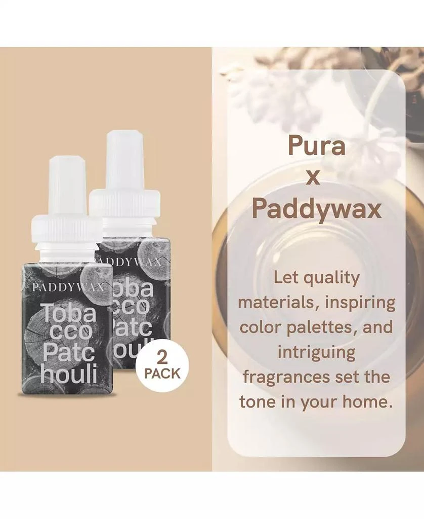 Pura 
Paddywax -Tobacco 
Patchouli - Home Scent Refill - Smart Home Air Diffuser Fragrance - Up to 120-Hours of Luxury Fragrance per Refill - 2