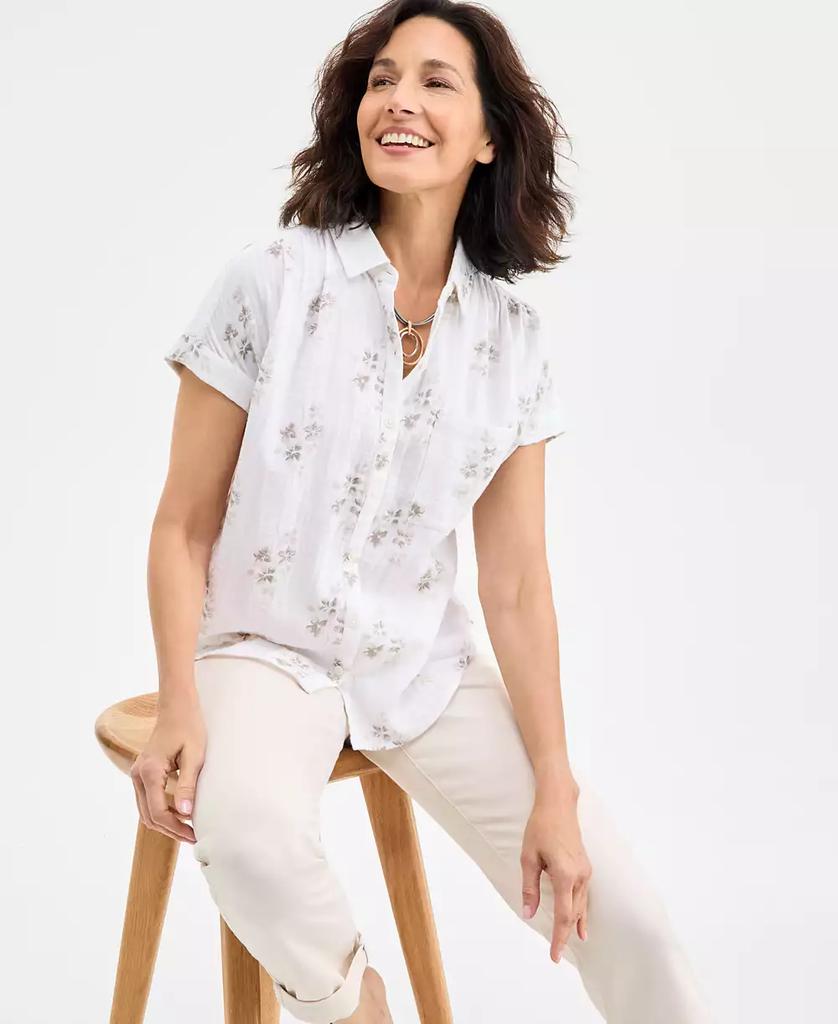 売れ筋商品|||スタイルアンドコー カットソー トップス レディース Plus Size Johnny-Collar Long-Sleeve Top, Created for Macy's Grey Dust Style & Co Plus Size Shirts & Tops - Macy's