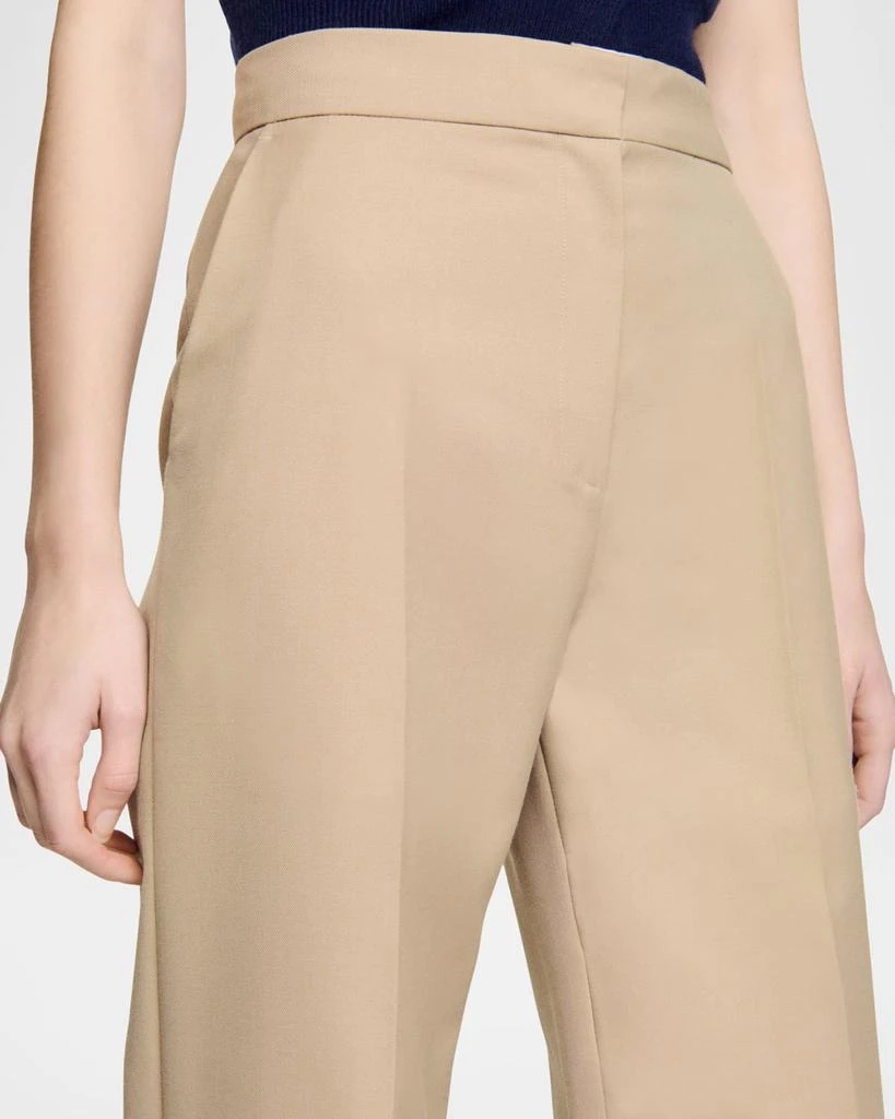 Sandro Elion Pleated Wool-Blend Trousers 6