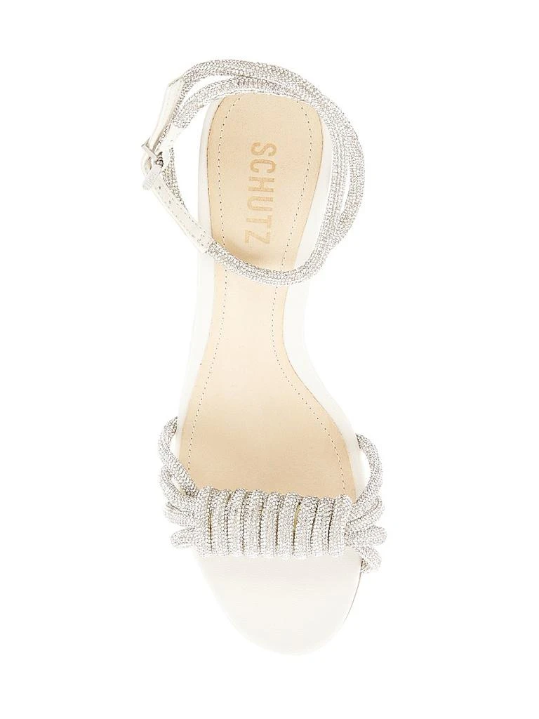 Schutz Jewell 90MM Embellished Block-Heel Sandals 5