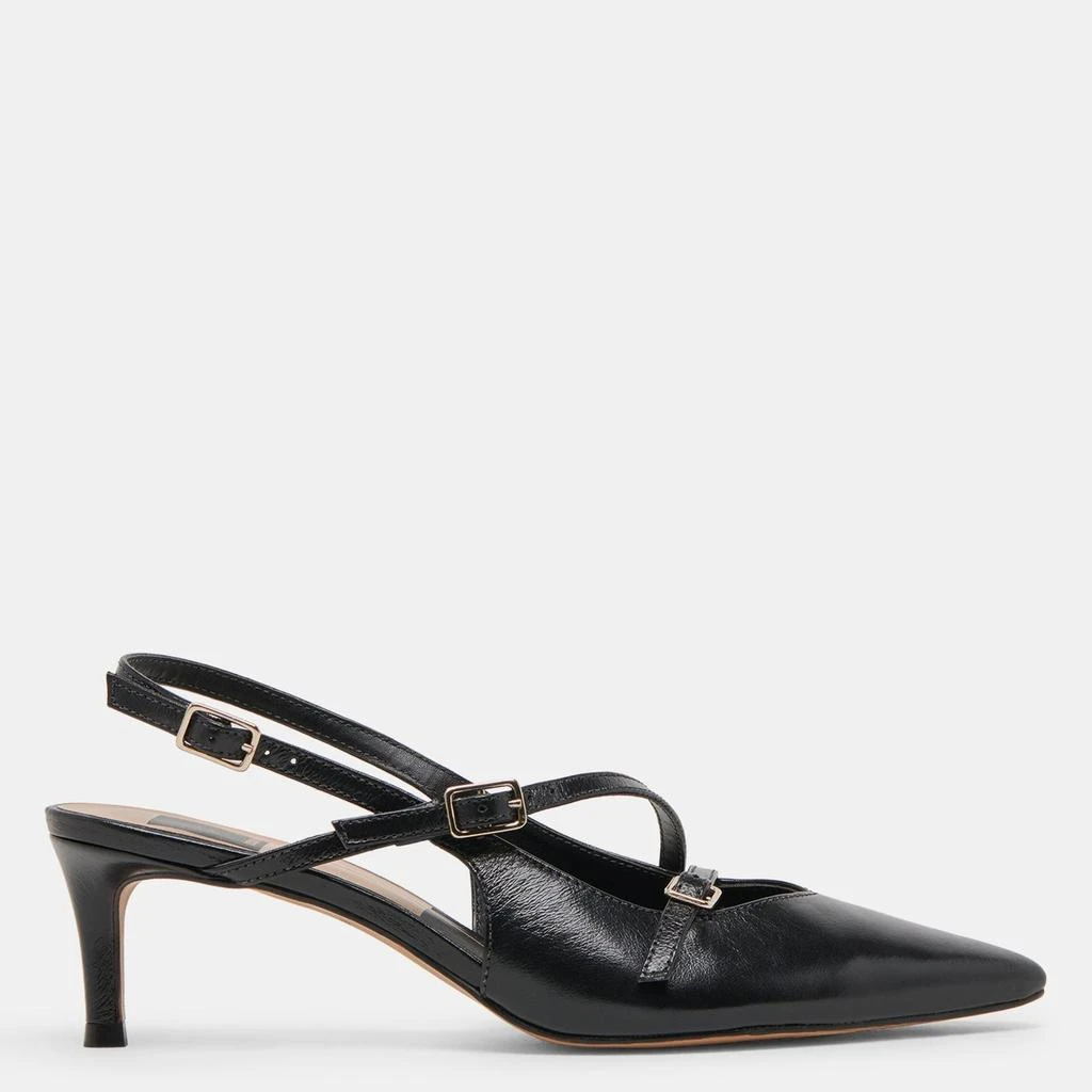 Dolce Vita Pamla Mid Wide Heels Midnight Crinkle Patent 1