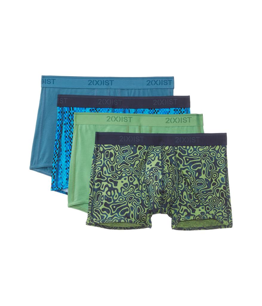 2(x)ist Stretch Bonus Pack 4-Pack No Show Trunk