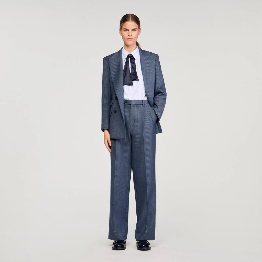 Sandro Striped wide-leg trousers 1