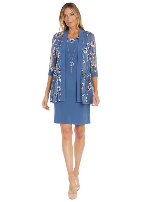 R & M Richards M Richards Womens Daytime Jacket Dress