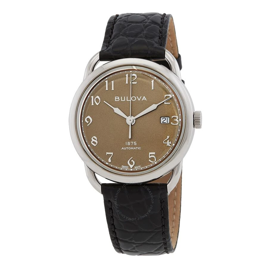 Bulova Commodore Automatic Brown Dial Men's Watch 96B324 1