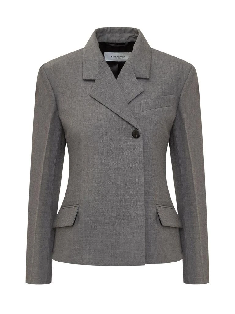 Salvatore Ferragamo Ferragamo Double-Breasted Tailored Blazer from Cettire