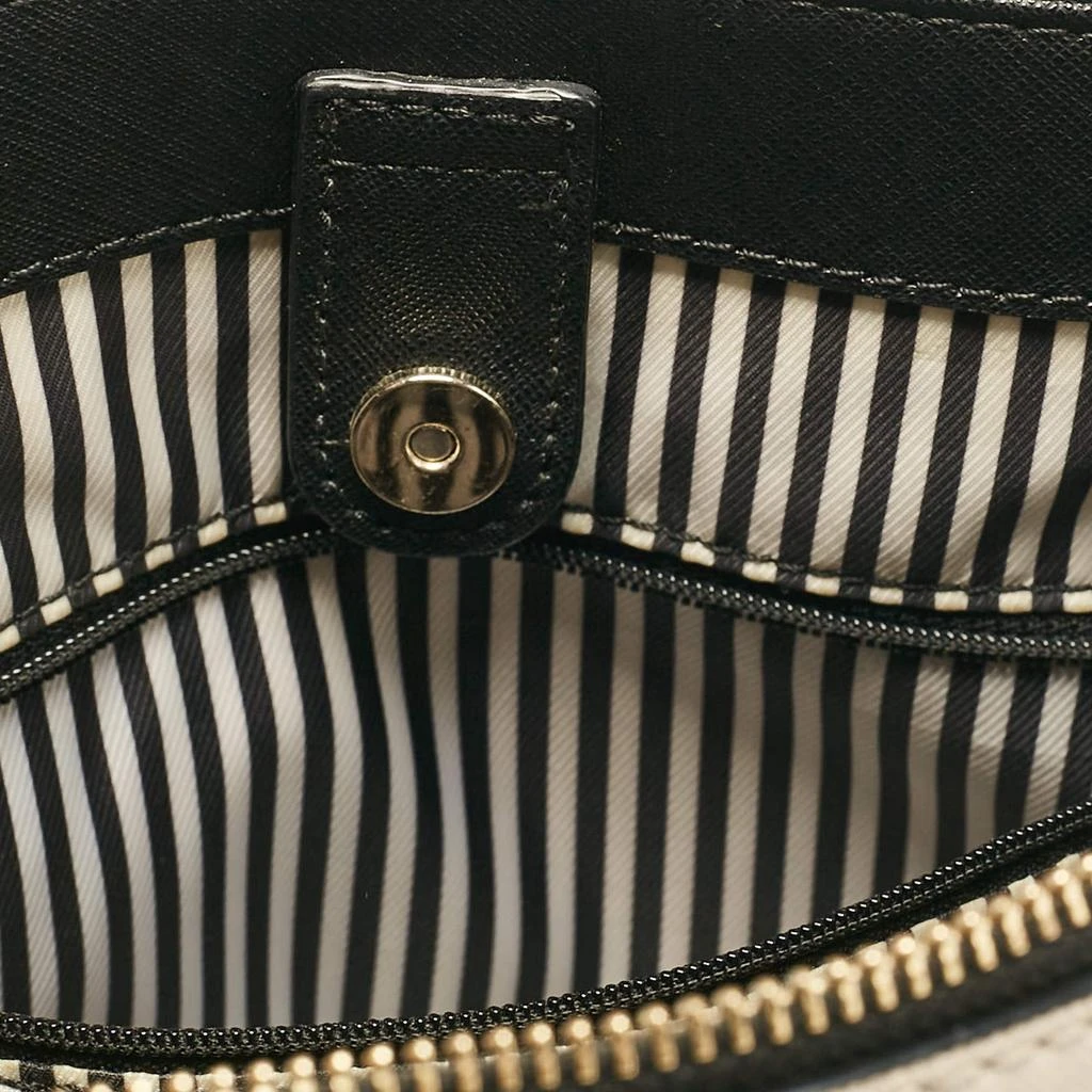 Kate Spade Kate Spade Black/Cream Leather Cameron Street Teegan Top Handle Bag 15
