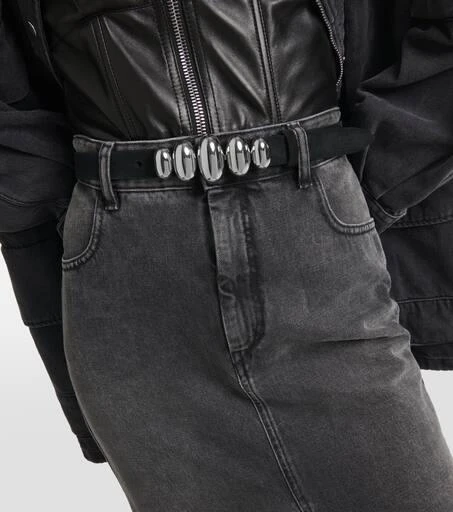 Isabel Marant Fuzz slim suede belt 2