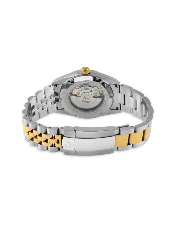 Gevril West Village Fusion Elite 40MM Stainless Steel Automatic Bracelet Watch 2