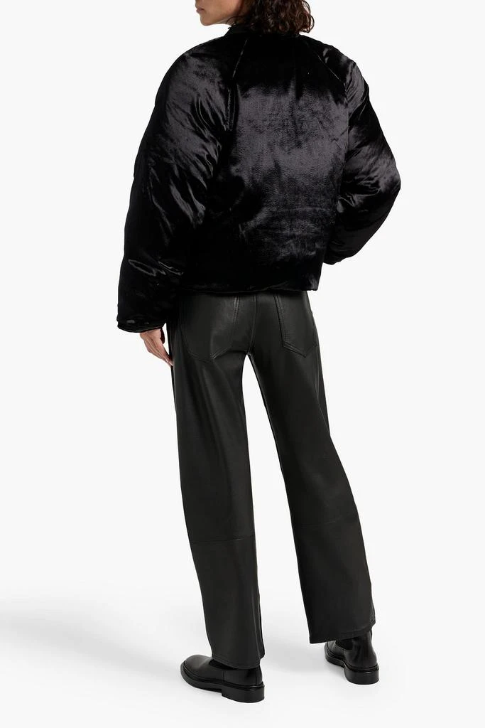 Loulou Studio Lafu oversized velvet bomber jacket 3