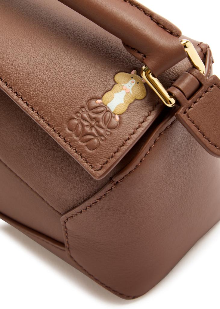 Loewe X Suna Fujita Puzzle Edge Hamster mini leather cross-body