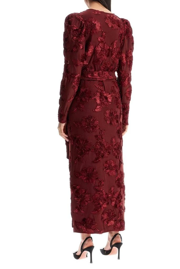 ROTATE Birger Christensen 'mesh dress with embroidered flower details' 3