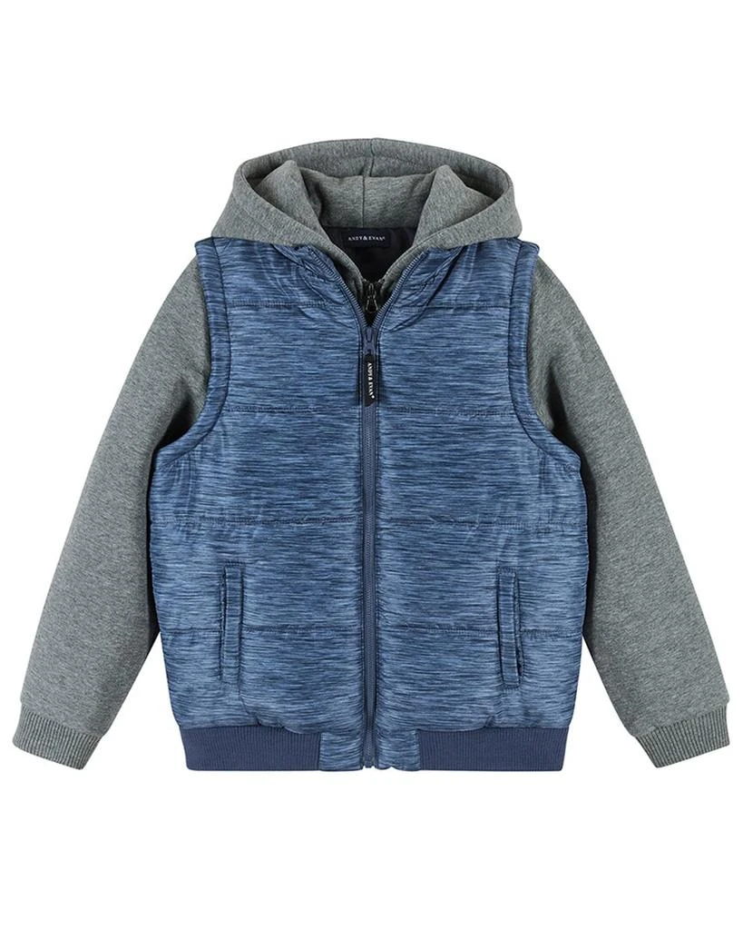 Andy & Evan Hoodie Vest Combo Jacket 1