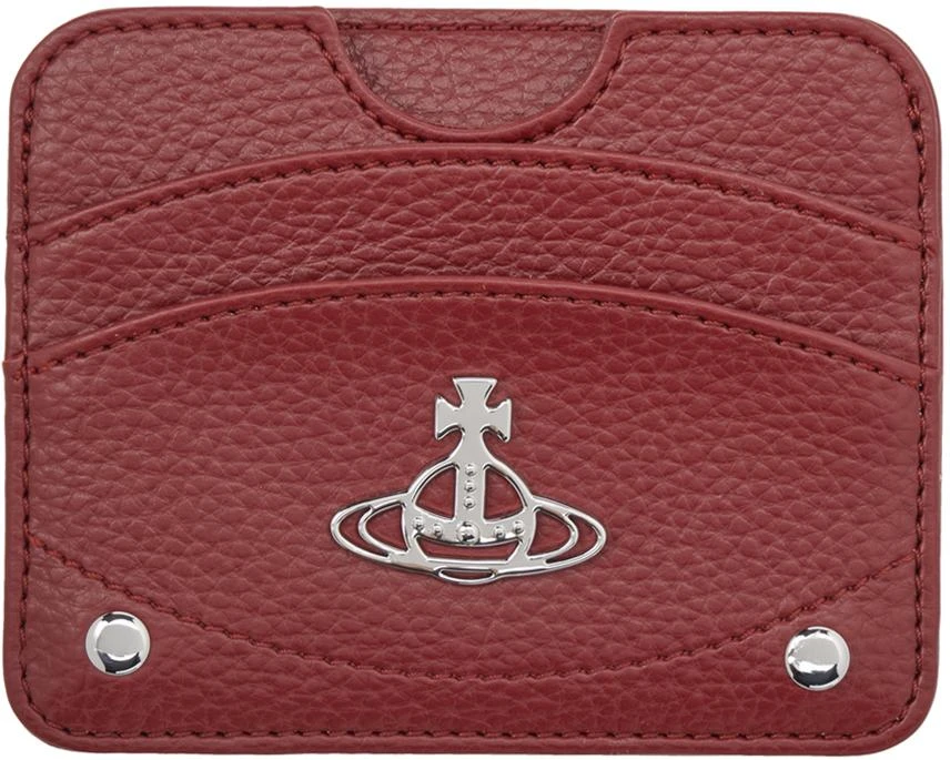 Vivienne Westwood Red Half Moon Card Holder 1