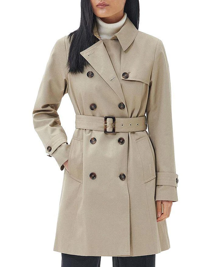 Barbour Greta Short Showerproof Trench Jacket 1