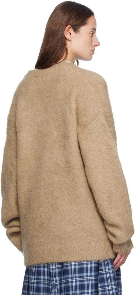 Acne Studios Beige Crewneck Cardigan 3