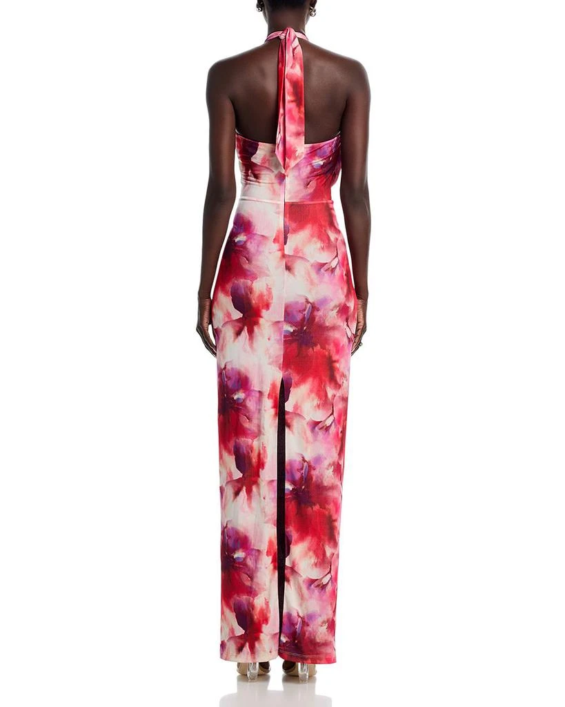 Black Halo Fina Halter Gown 4