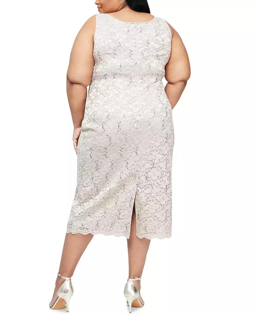 SL Fashions Plus Size 2-Pc. Lace Jacket & Sheath Dress Set 5