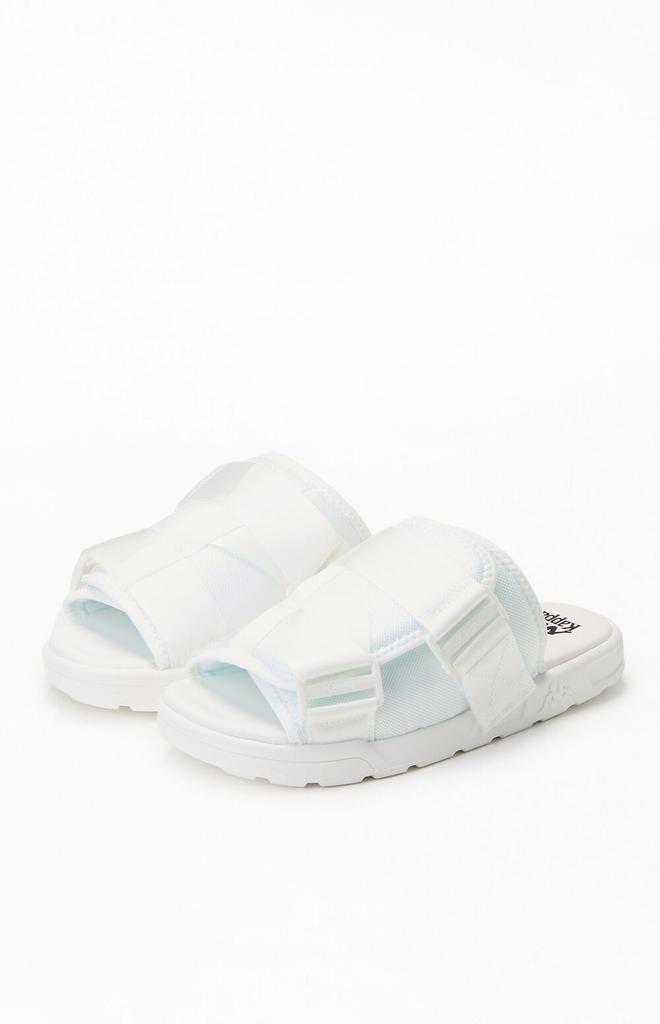 Kappa White Authentic Bastian 1 Slide Sandals