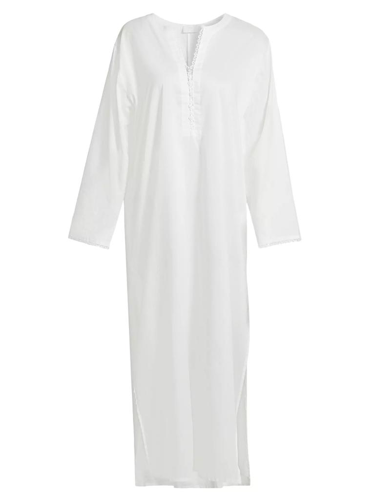 Pour Les Femmes Valentina Lace-Trimmed Kaftan Nightie