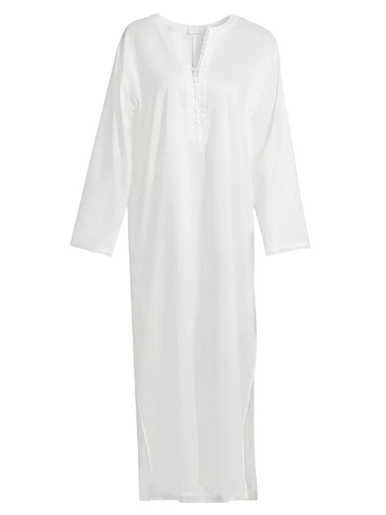 Pour Les Femmes Valentina Lace-Trimmed Kaftan Nightie 1
