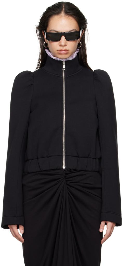 Dries Van Noten Black Zip Cotton Jacket - Jackets - Compare