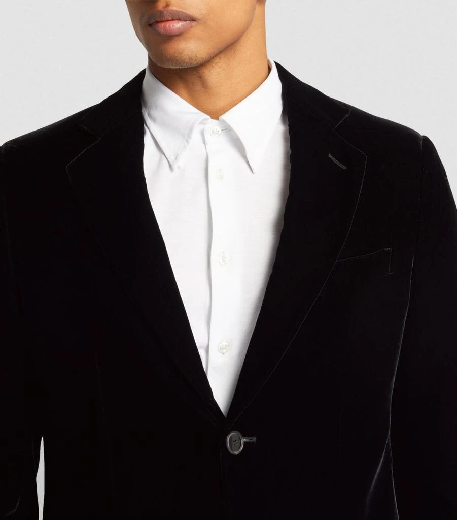 Giorgio Armani Stretch-Velvet Icon George Blazer 6