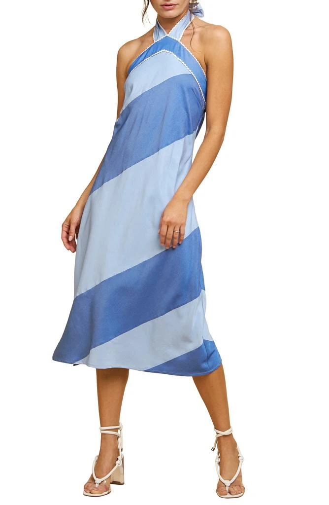 CIEBON Alishia Halter Neck Shealth Dress 1